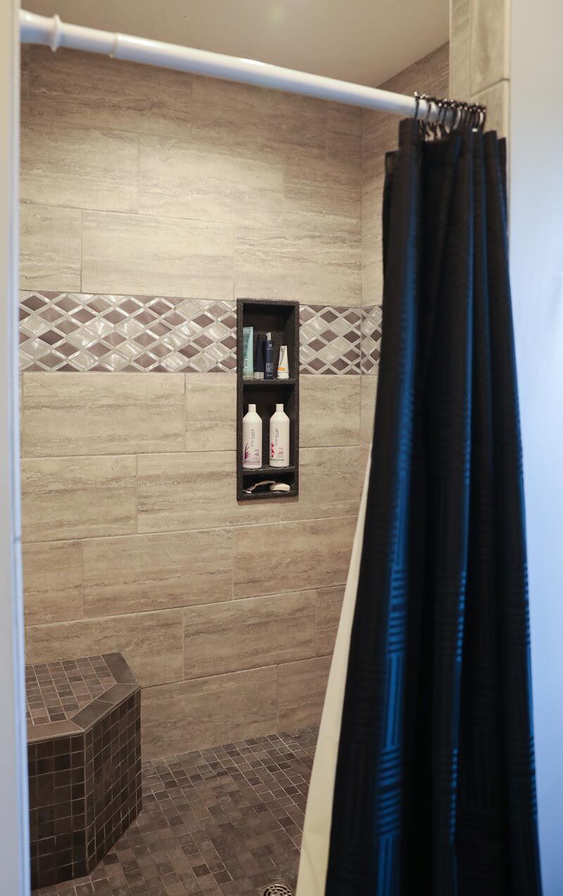 Master shower